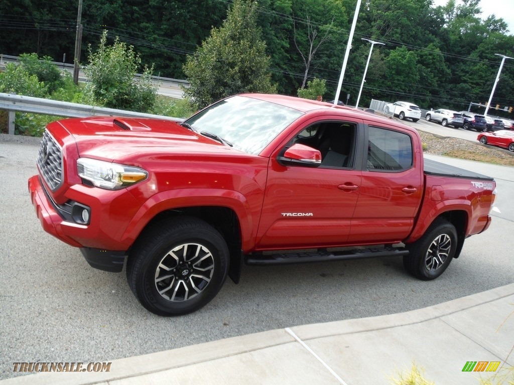 2020 Tacoma TRD Sport Double Cab 4x4 - Barcelona Red Metallic / TRD Cement/Black photo #16