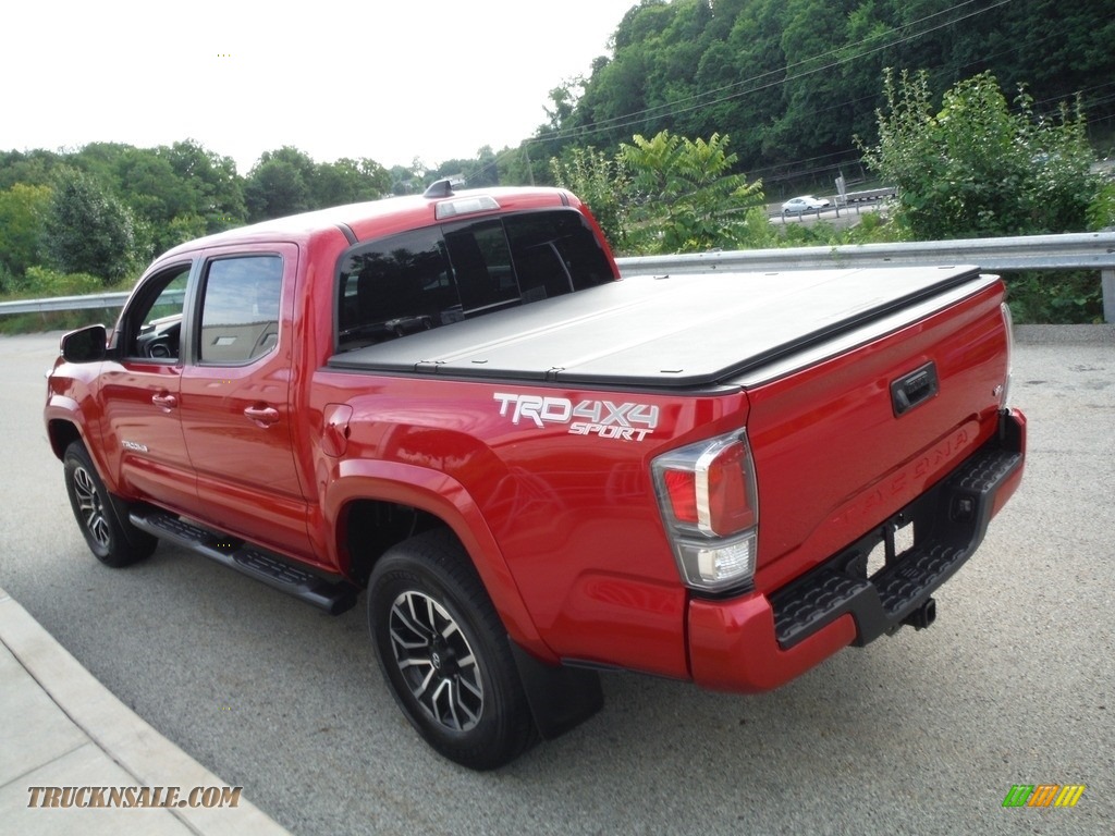 2020 Tacoma TRD Sport Double Cab 4x4 - Barcelona Red Metallic / TRD Cement/Black photo #17