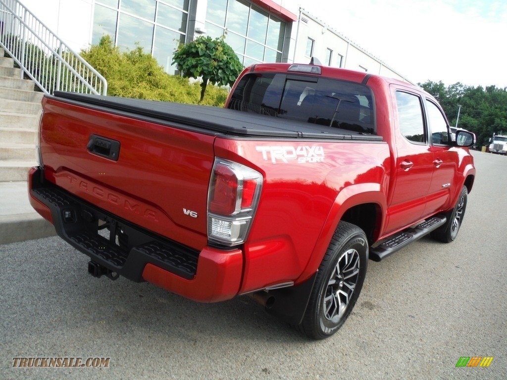 2020 Tacoma TRD Sport Double Cab 4x4 - Barcelona Red Metallic / TRD Cement/Black photo #21