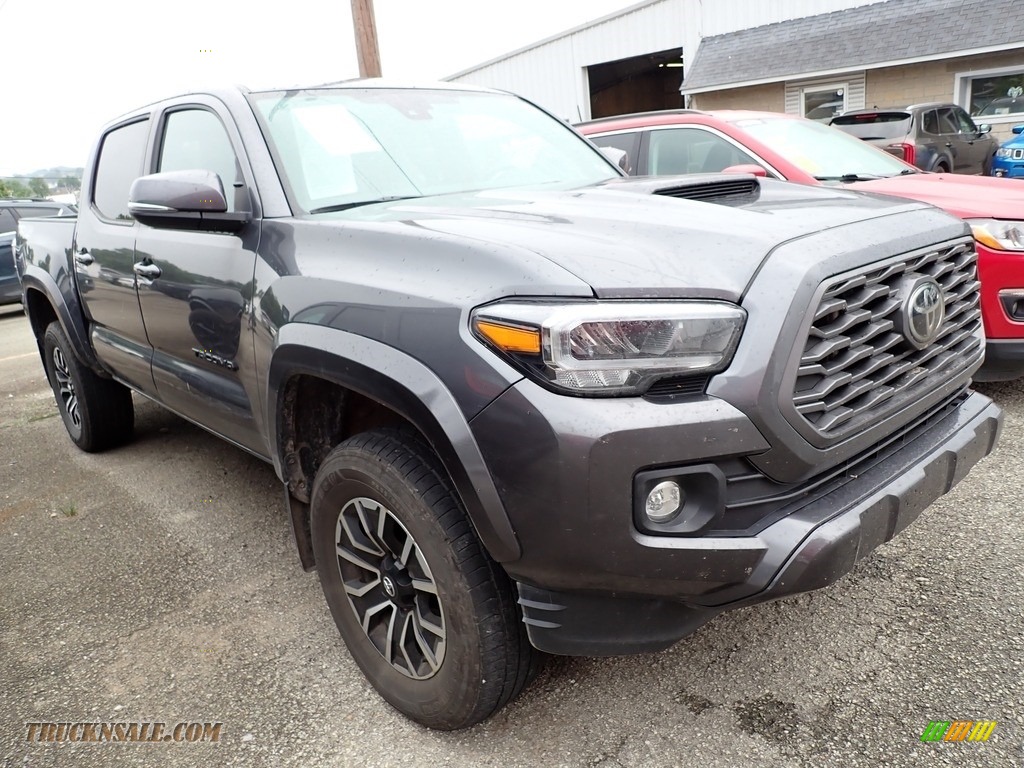 2021 Tacoma TRD Sport Double Cab 4x4 - Magnetic Gray Metallic / TRD Cement/Black photo #4