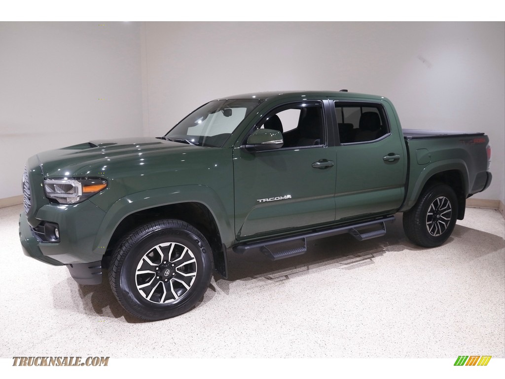 2022 Tacoma SR5 Double Cab 4x4 - Army Green / Cement/Black photo #3