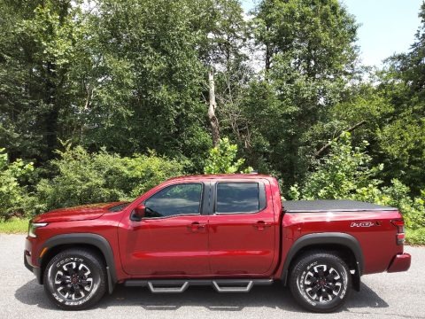 Cardinal Red Tricoat 2022 Nissan Frontier Pro-X Crew Cab