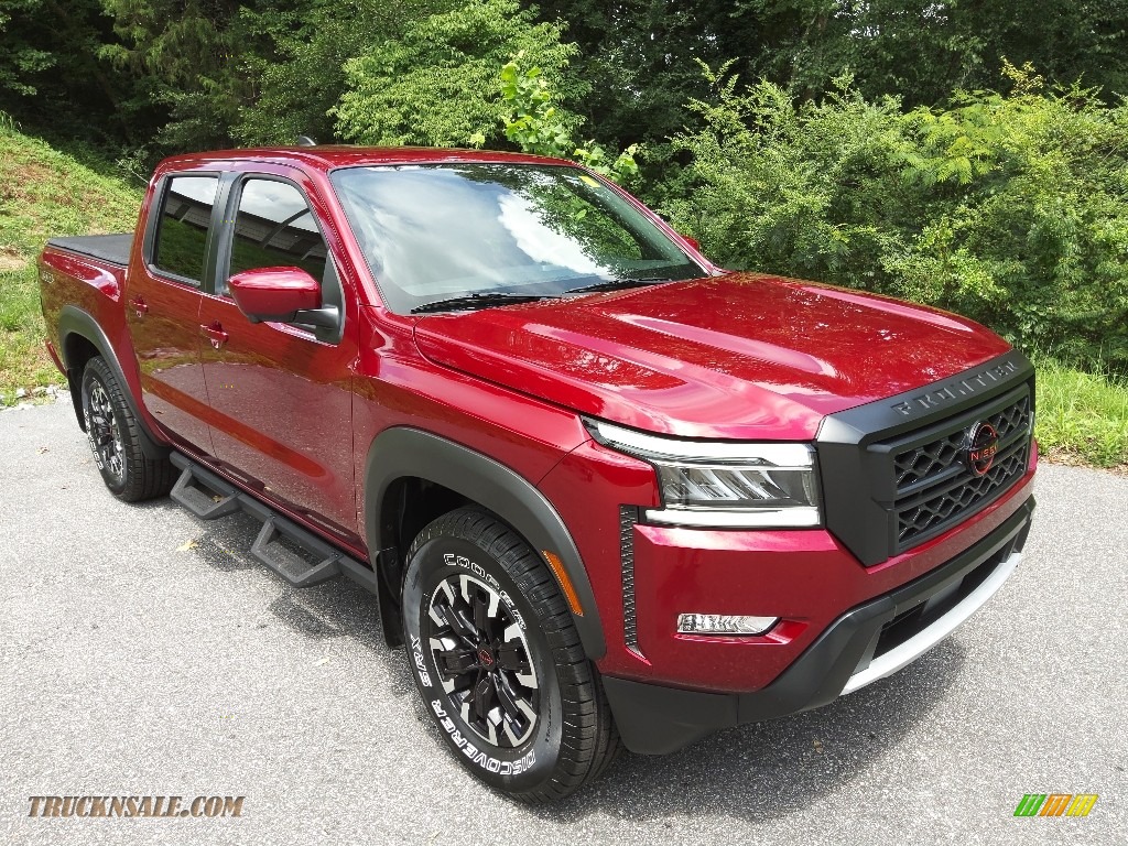2022 Frontier Pro-X Crew Cab - Cardinal Red Tricoat / Charcoal photo #5