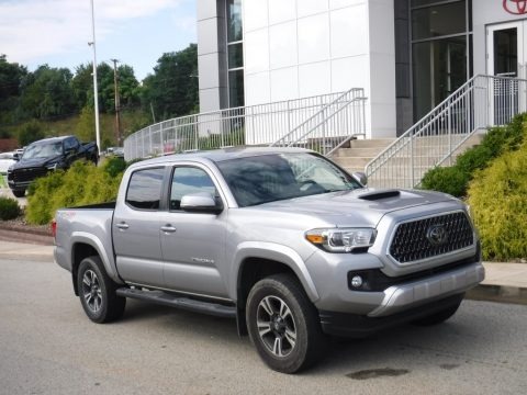 Silver Sky Metallic 2019 Toyota Tacoma TRD Sport Double Cab 4x4
