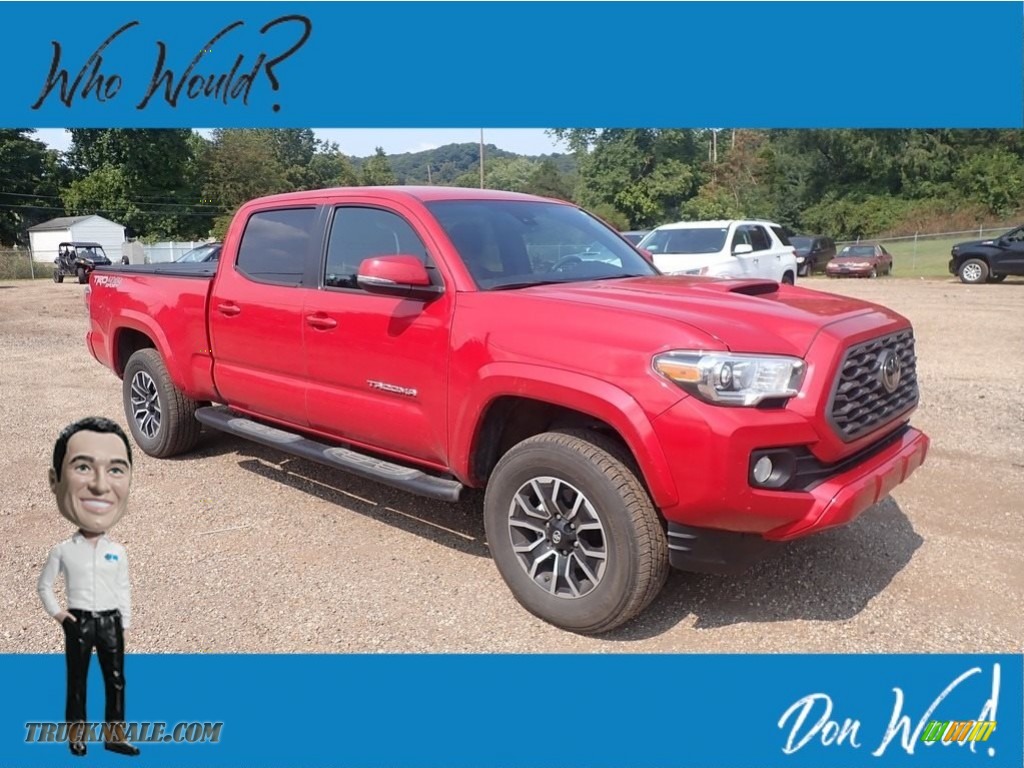 2020 Tacoma TRD Sport Double Cab 4x4 - Barcelona Red Metallic / Cement photo #1