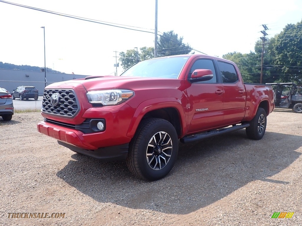 2020 Tacoma TRD Sport Double Cab 4x4 - Barcelona Red Metallic / Cement photo #6