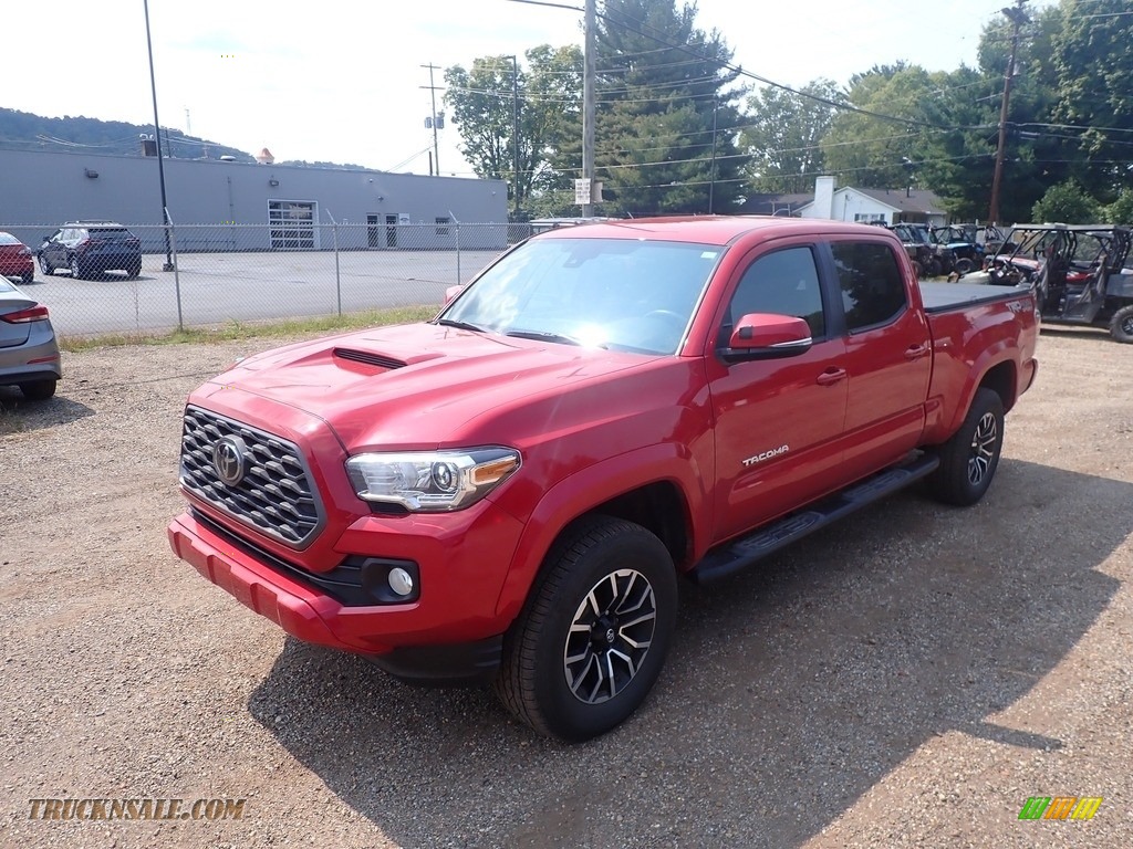 2020 Tacoma TRD Sport Double Cab 4x4 - Barcelona Red Metallic / Cement photo #7