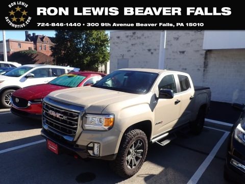Desert Sand Metallic 2021 GMC Canyon AT4 Extended Cab 4WD