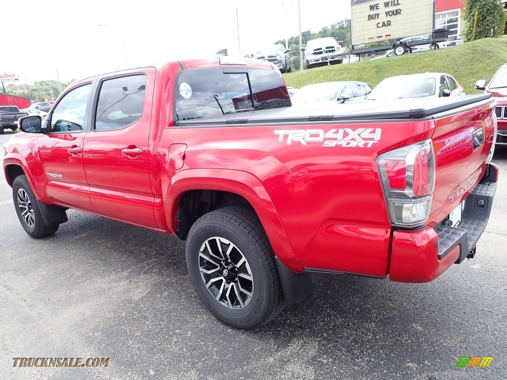 2021 Tacoma TRD Sport Double Cab 4x4 - Barcelona Red Metallic / TRD Cement/Black photo #3