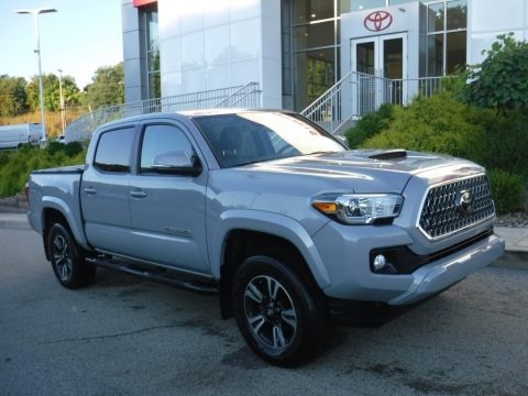 Cement Gray 2019 Toyota Tacoma TRD Sport Double Cab 4x4