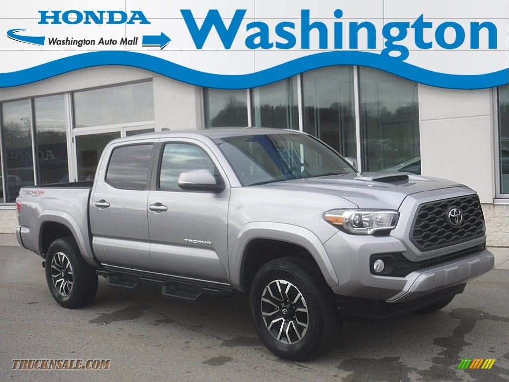 Silver Sky Metallic / Cement Toyota Tacoma TRD Sport Double Cab 4x4