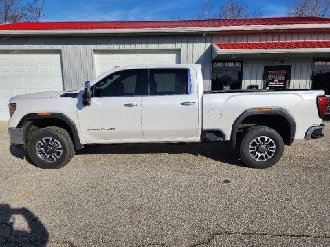 White Frost Tricoat 2022 GMC Sierra 2500HD SLT Crew Cab 4WD