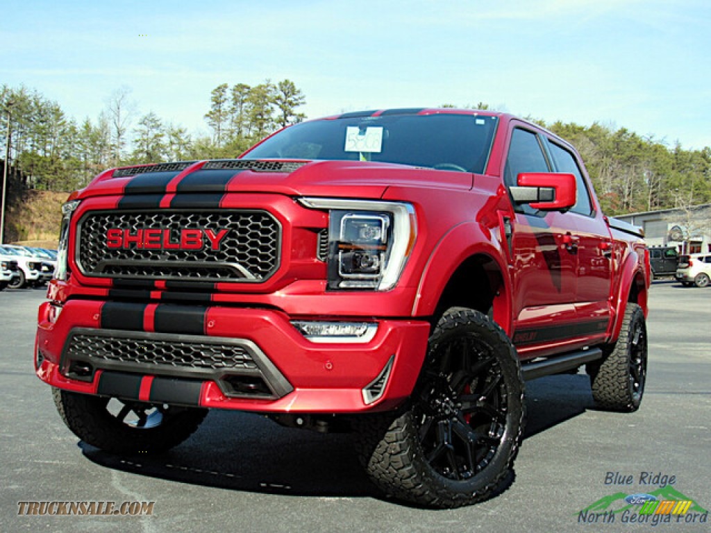 2022 F150 Shelby SuperCrew 4x4 - Rapid Red Metallic Tinted / Shelby Black/Red photo #1