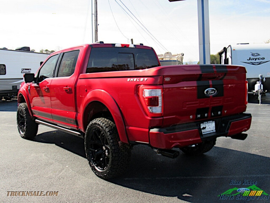 2022 F150 Shelby SuperCrew 4x4 - Rapid Red Metallic Tinted / Shelby Black/Red photo #3