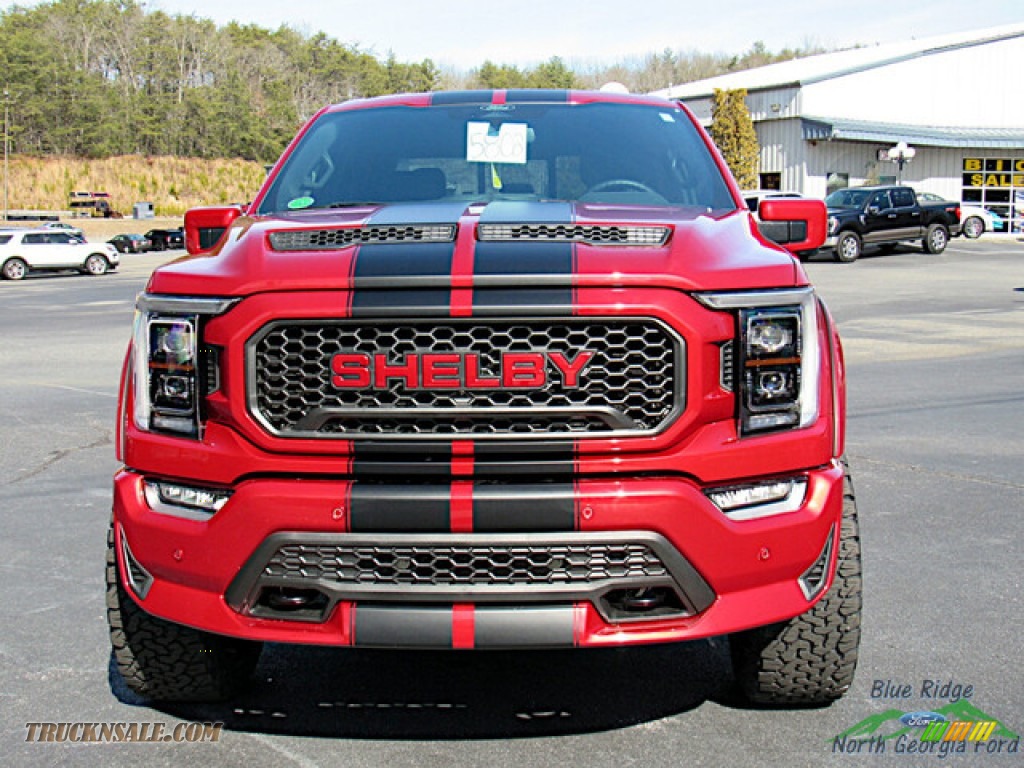 2022 F150 Shelby SuperCrew 4x4 - Rapid Red Metallic Tinted / Shelby Black/Red photo #4