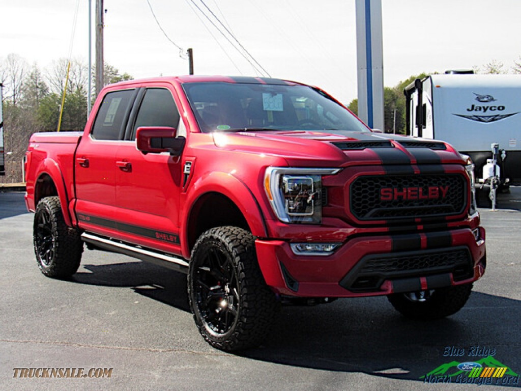 2022 F150 Shelby SuperCrew 4x4 - Rapid Red Metallic Tinted / Shelby Black/Red photo #8