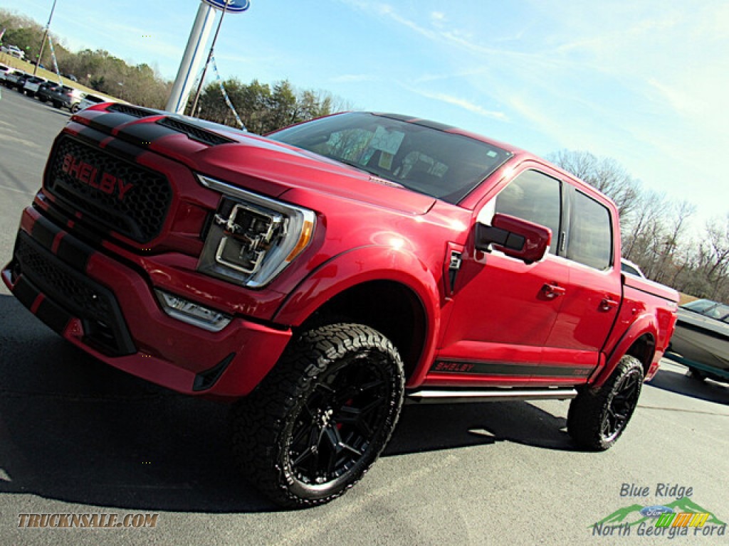 2022 F150 Shelby SuperCrew 4x4 - Rapid Red Metallic Tinted / Shelby Black/Red photo #34