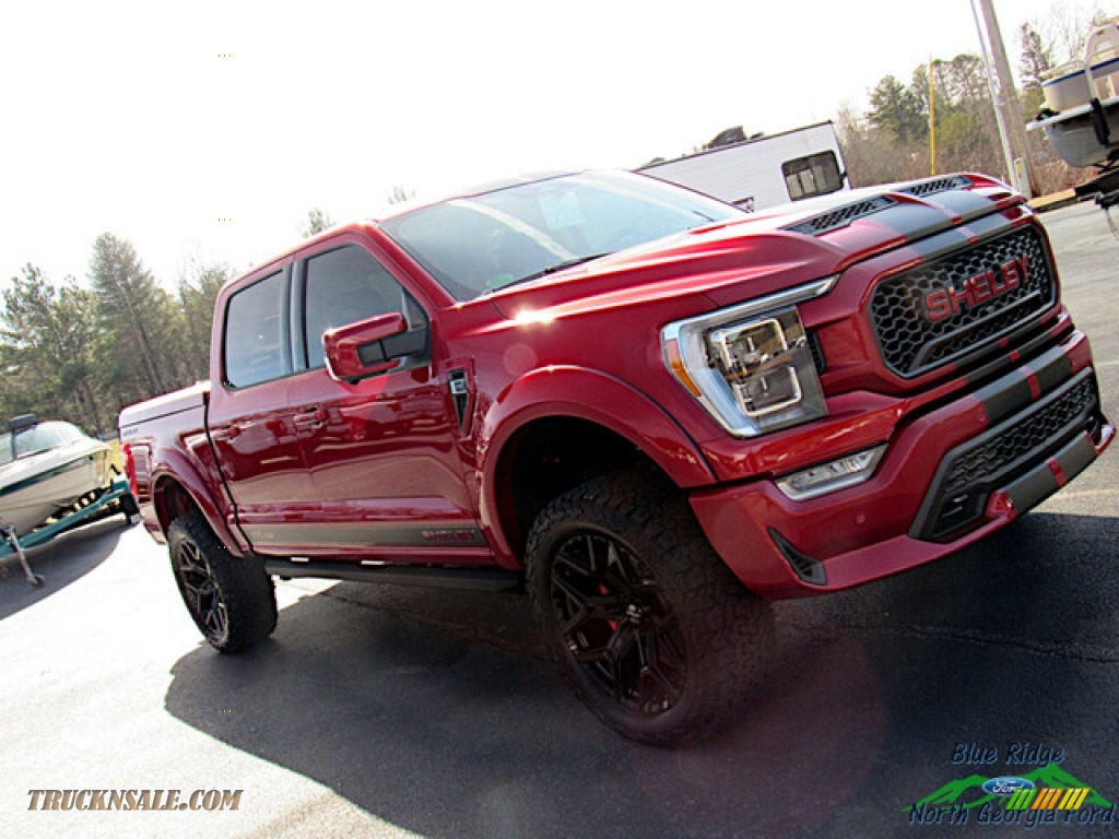 2022 F150 Shelby SuperCrew 4x4 - Rapid Red Metallic Tinted / Shelby Black/Red photo #35