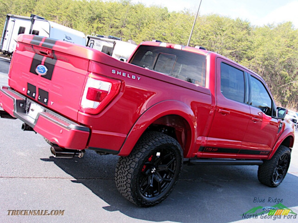 2022 F150 Shelby SuperCrew 4x4 - Rapid Red Metallic Tinted / Shelby Black/Red photo #36