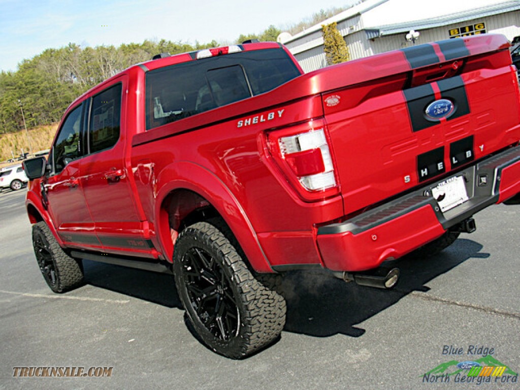 2022 F150 Shelby SuperCrew 4x4 - Rapid Red Metallic Tinted / Shelby Black/Red photo #37