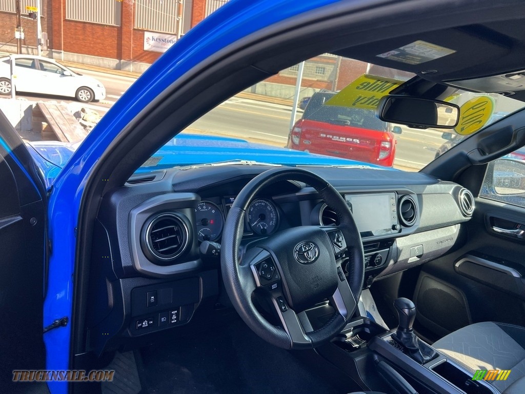 2021 Tacoma TRD Sport Double Cab 4x4 - Voodoo Blue / TRD Cement/Black photo #13