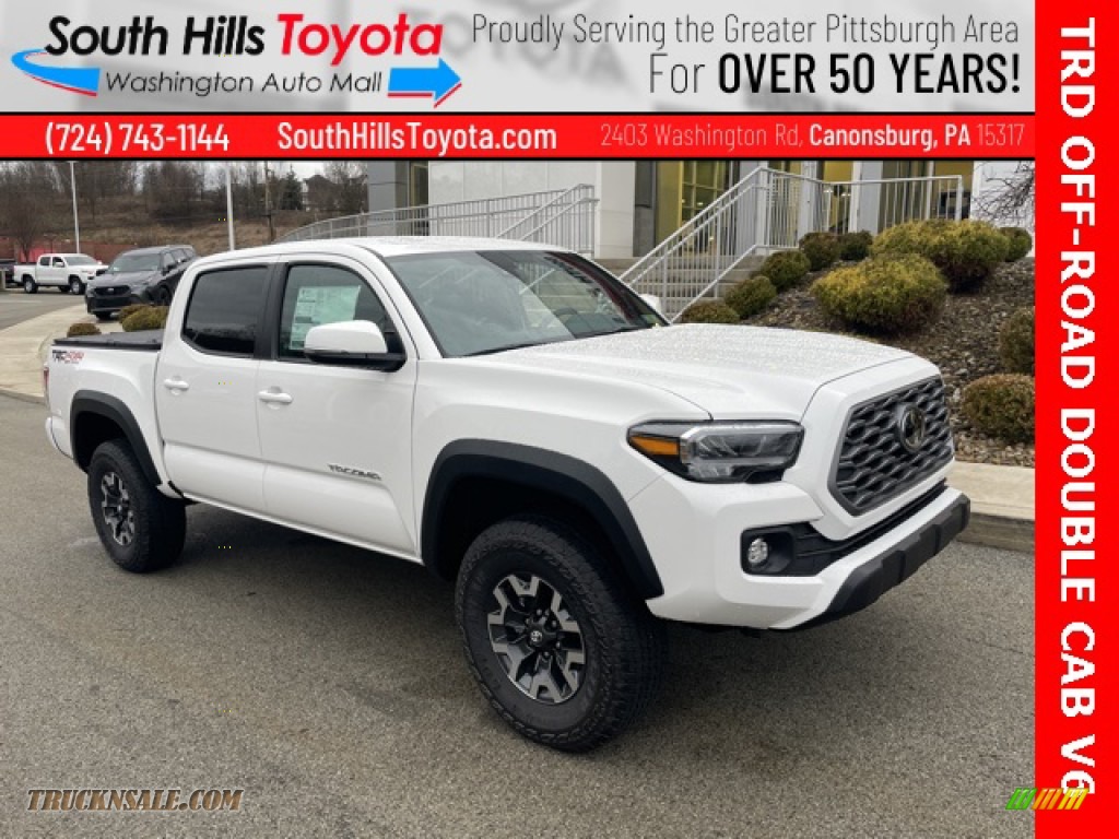Ice Cap / Black/Cement Toyota Tacoma TRD Off Road Double Cab 4x4