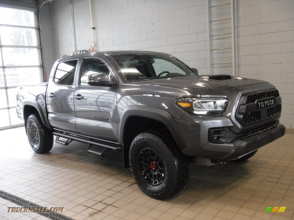 Magnetic Gray Metallic / Black/Red Toyota Tacoma TRD Pro Double Cab 4x4
