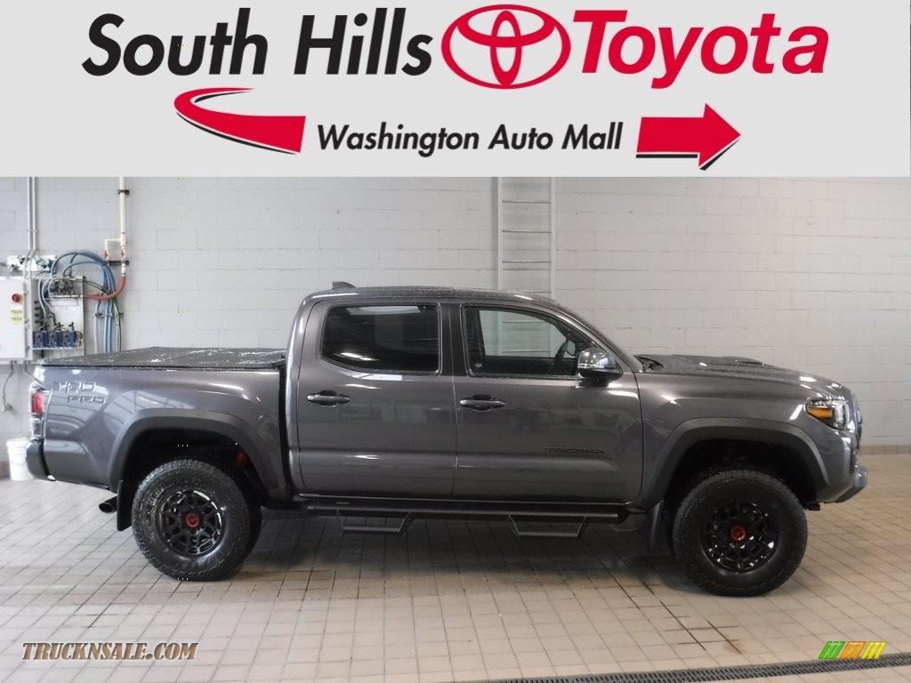 2023 Tacoma TRD Pro Double Cab 4x4 - Magnetic Gray Metallic / Black/Red photo #2
