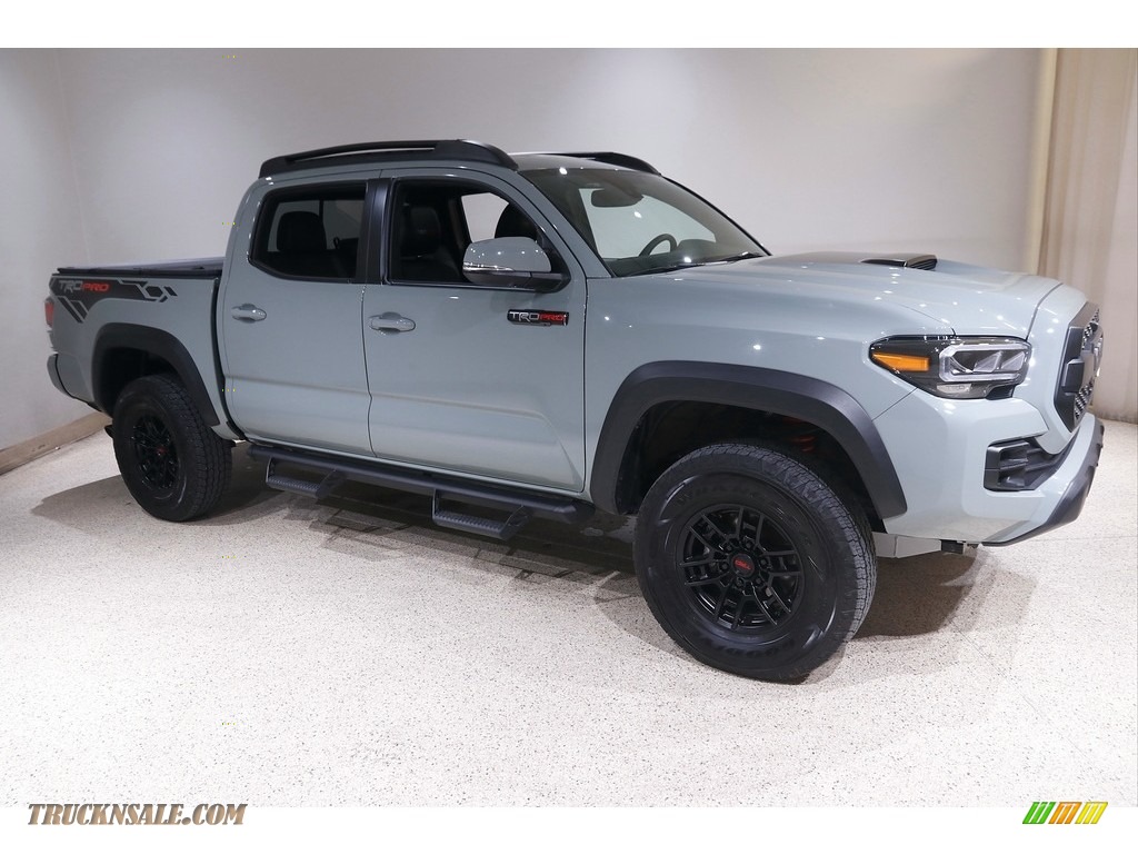 2021 Tacoma TRD Pro Double Cab 4x4 - Lunar Rock / Black/Red photo #1