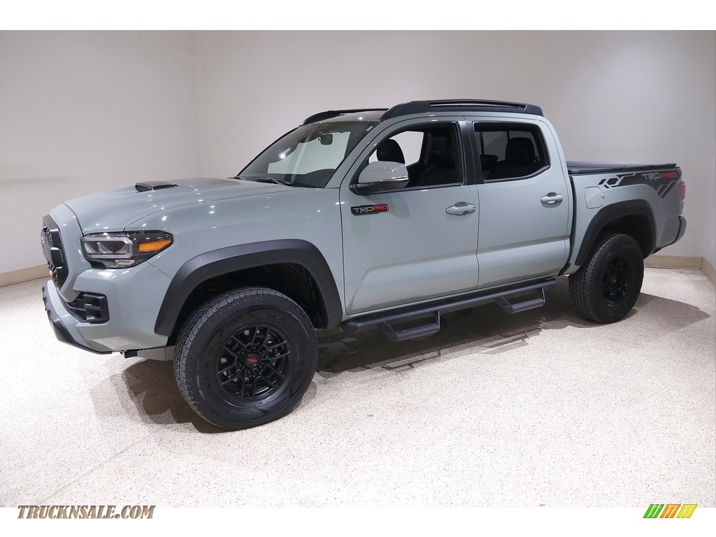 2021 Tacoma TRD Pro Double Cab 4x4 - Lunar Rock / Black/Red photo #3