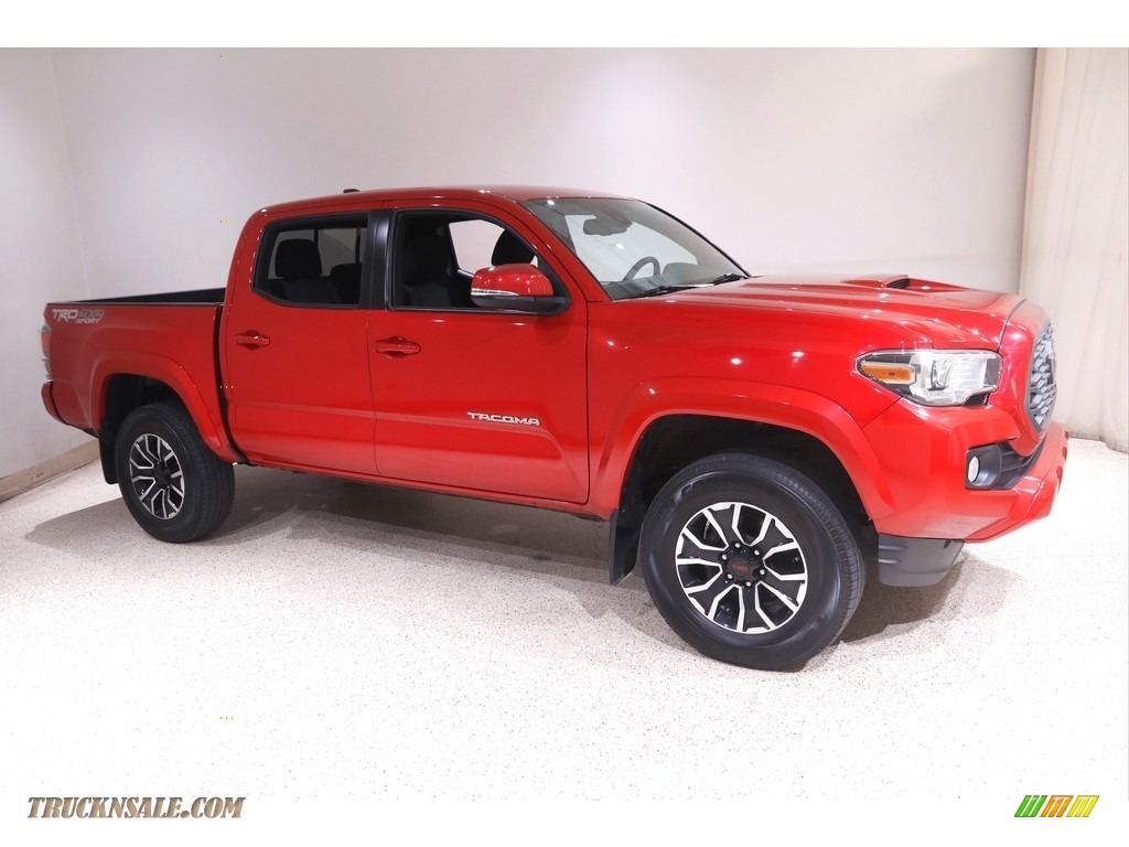 Barcelona Red Metallic / Cement Toyota Tacoma TRD Sport Double Cab 4x4