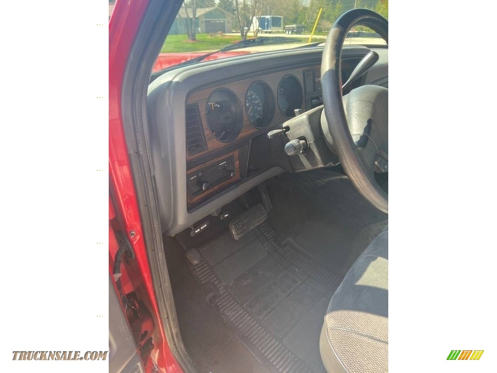 1993 Ram Truck D350 Extended Cab Dually - Poppy Red / Gray photo #16