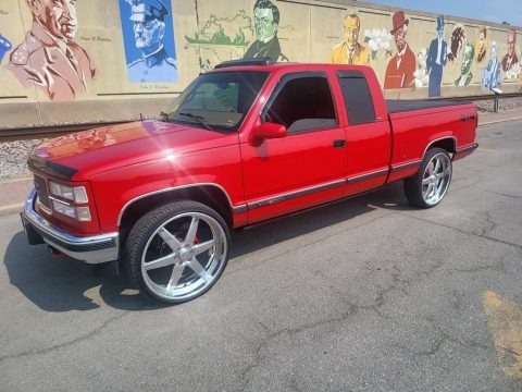 Fire Red 1999 GMC Sierra 1500 SLE Extended Cab 4x4