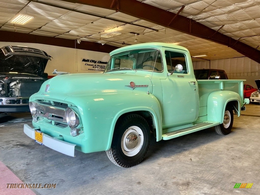 1956 F100 Pickup Truck - Light Green / Green photo #1