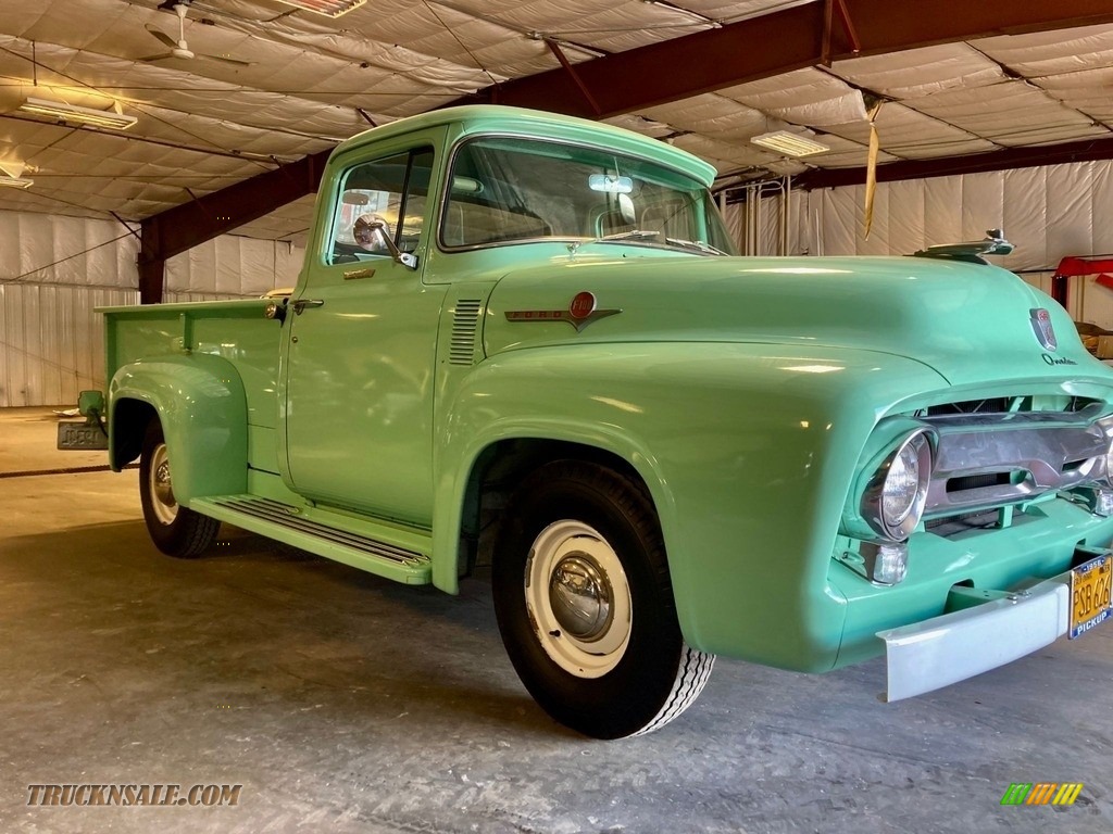 1956 F100 Pickup Truck - Light Green / Green photo #5