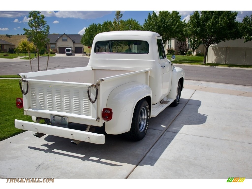 1954 F100 Pickup Truck - White / Brown photo #11