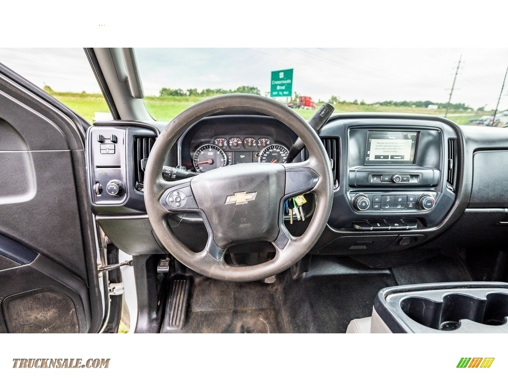 2018 Silverado 2500HD Work Truck Double Cab - Summit White / Dark Ash/Jet Black photo #27