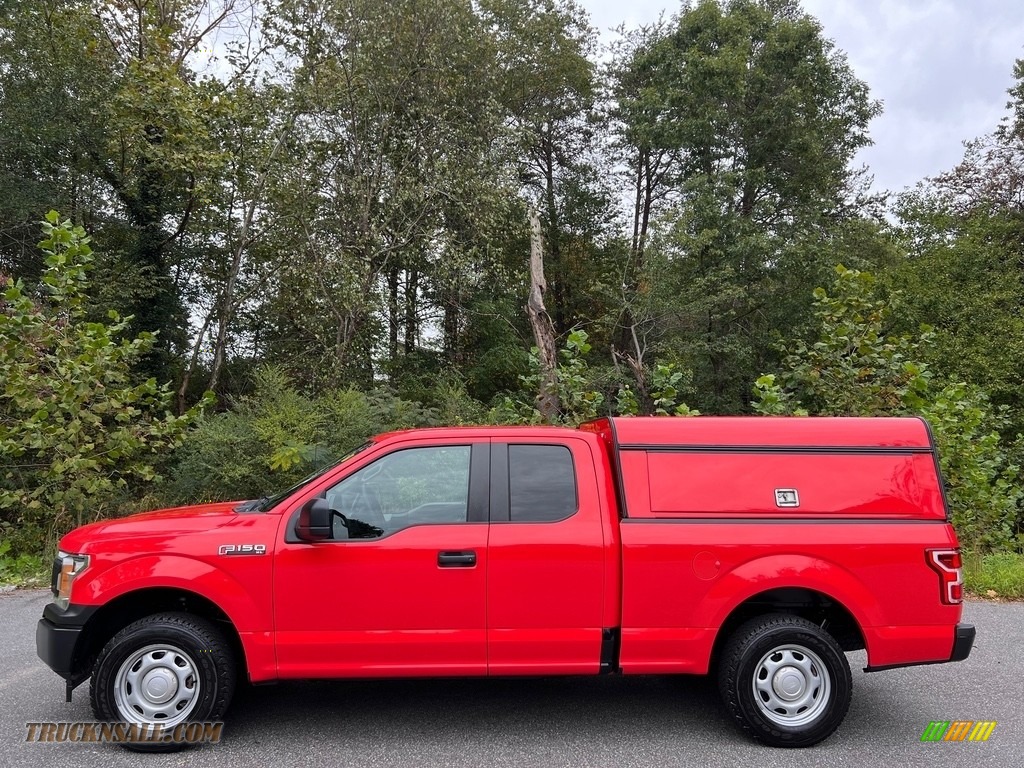 2019 F150 XL SuperCab 4x4 - Race Red / Earth Gray photo #1