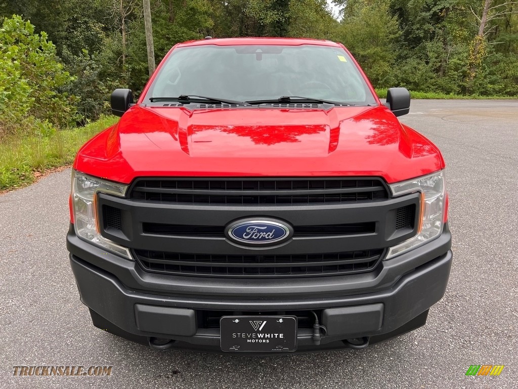 2019 F150 XL SuperCab 4x4 - Race Red / Earth Gray photo #3