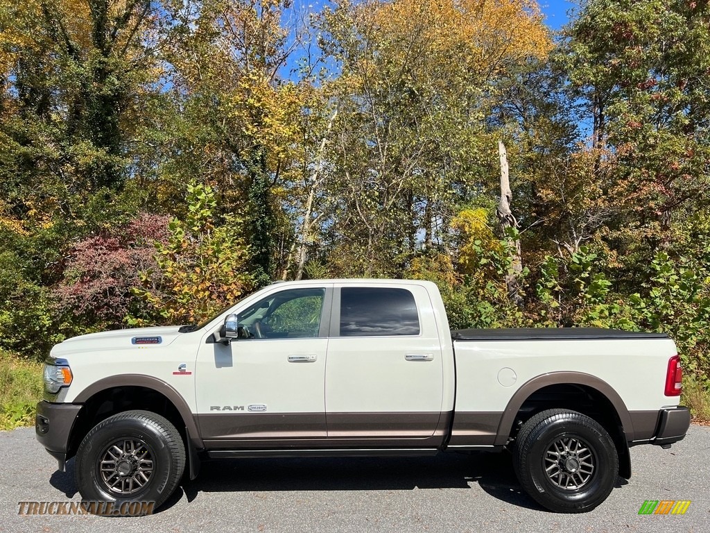2022 2500 Limited Longhorn Crew Cab 4x4 - Pearl White / Mountain Brown/Light Mountain Brown photo #1