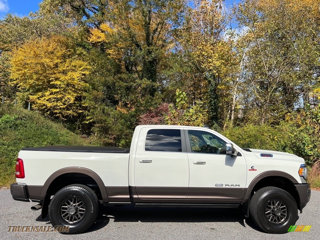 2022 2500 Limited Longhorn Crew Cab 4x4 - Pearl White / Mountain Brown/Light Mountain Brown photo #5