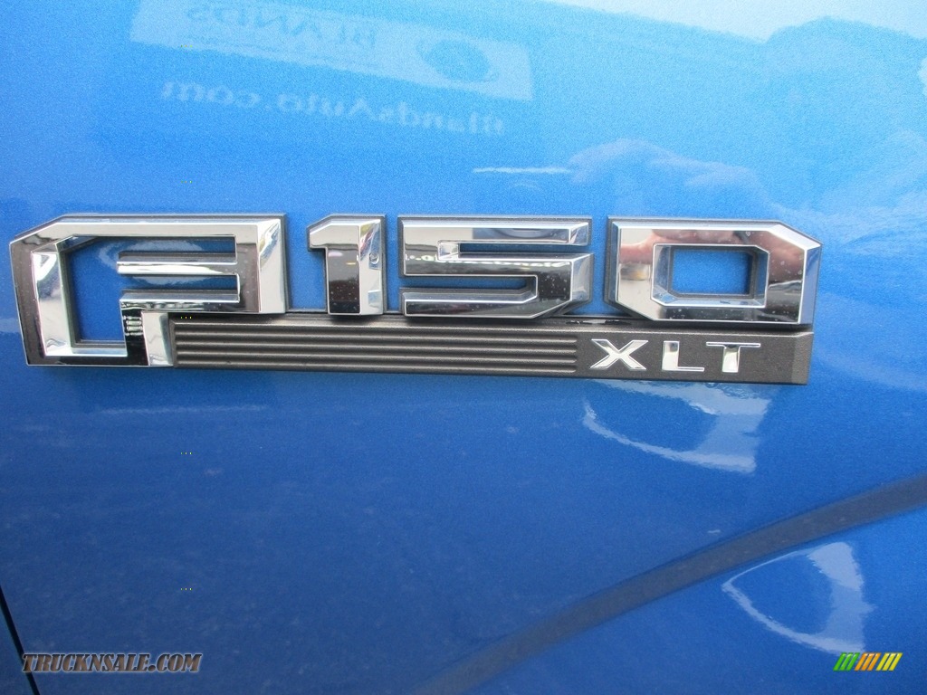 2015 F150 XLT SuperCrew 4x4 - Blue Flame Metallic / Medium Earth Gray photo #30