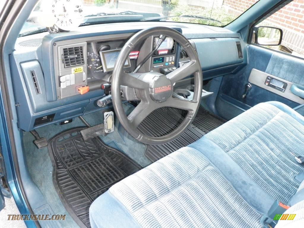 1992 C/K C1500 Regular Cab - Catalina Blue Metallic / Blue photo #33