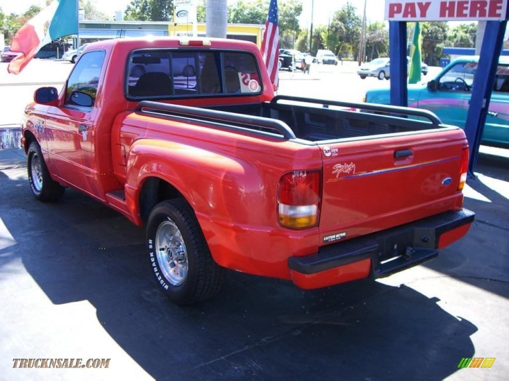 1993 Ford Ranger Splash Regular Cab in Vibrant Red photo #6 - B76658
