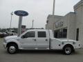 Ford F550 Super Duty Lariat Crew Cab 4x4 Chassis Fifth Wheel Oxford White photo #2