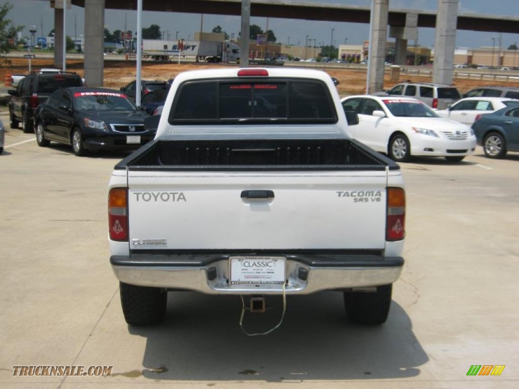 1999 Tacoma SR5 Extended Cab 4x4 - Natural White / Gray photo #4