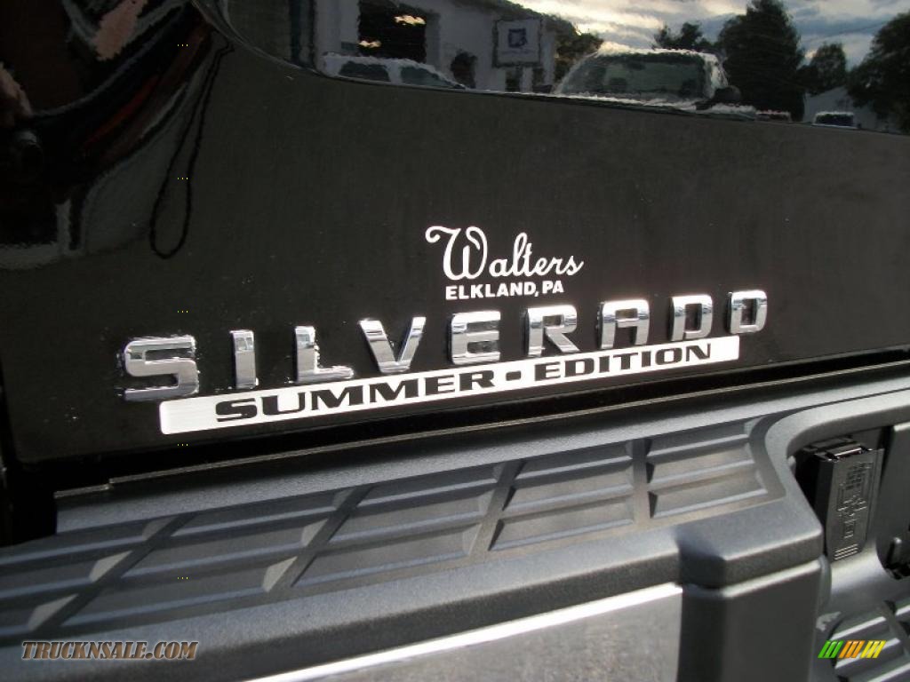 2008 Silverado 1500 LTZ Extended Cab 4x4 - Black / Light Titanium/Dark Titanium photo #9