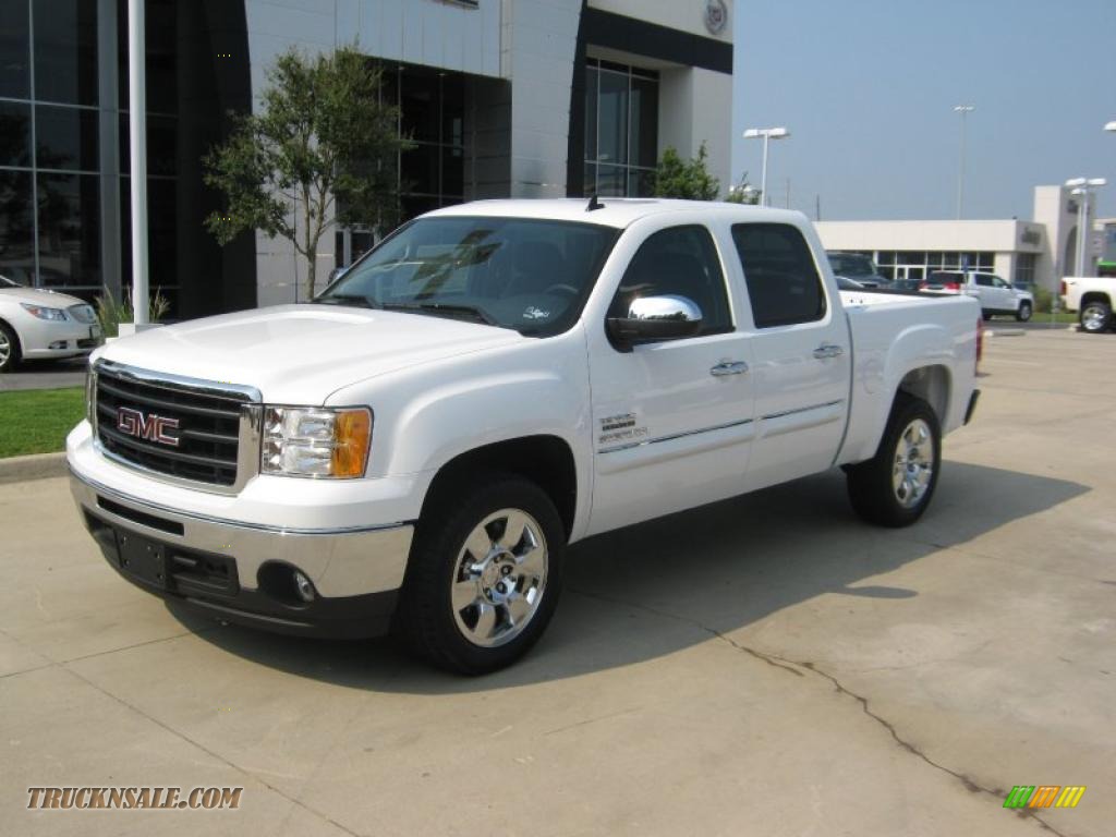 2010 Gmc Sierra 1500 Sle Crew Cab In Summit White 296927 Truck N Sale 