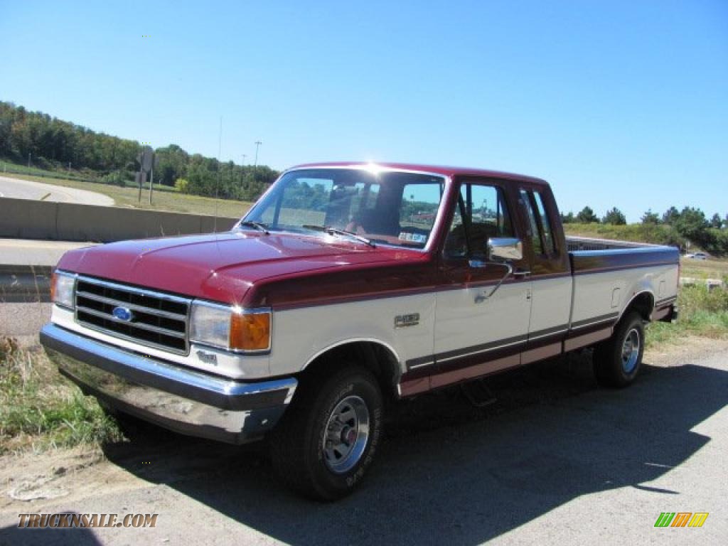 1990 Ford F150 XLT Lariat Extended Cab in Medium Cabernet - A95731