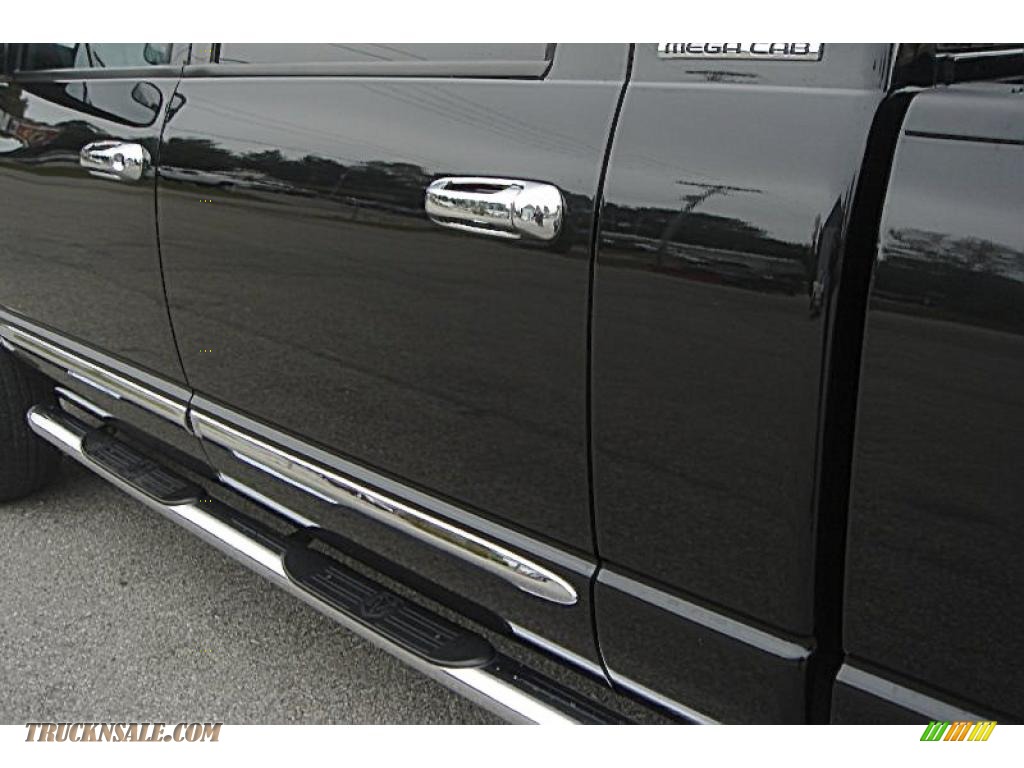 2007 Ram 3500 Laramie Mega Cab 4x4 Dually - Brilliant Black Crystal Pearl / Medium Slate Gray photo #59